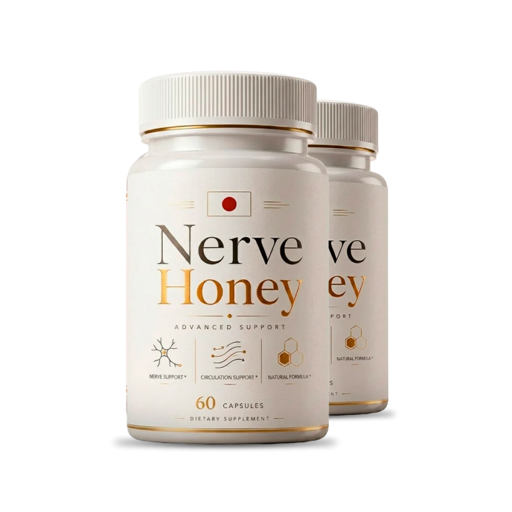 Nerve Honey natural nerve support capsules two bottle pack